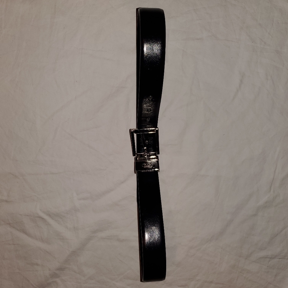 Chaps Black and brown Faux Leather Belt